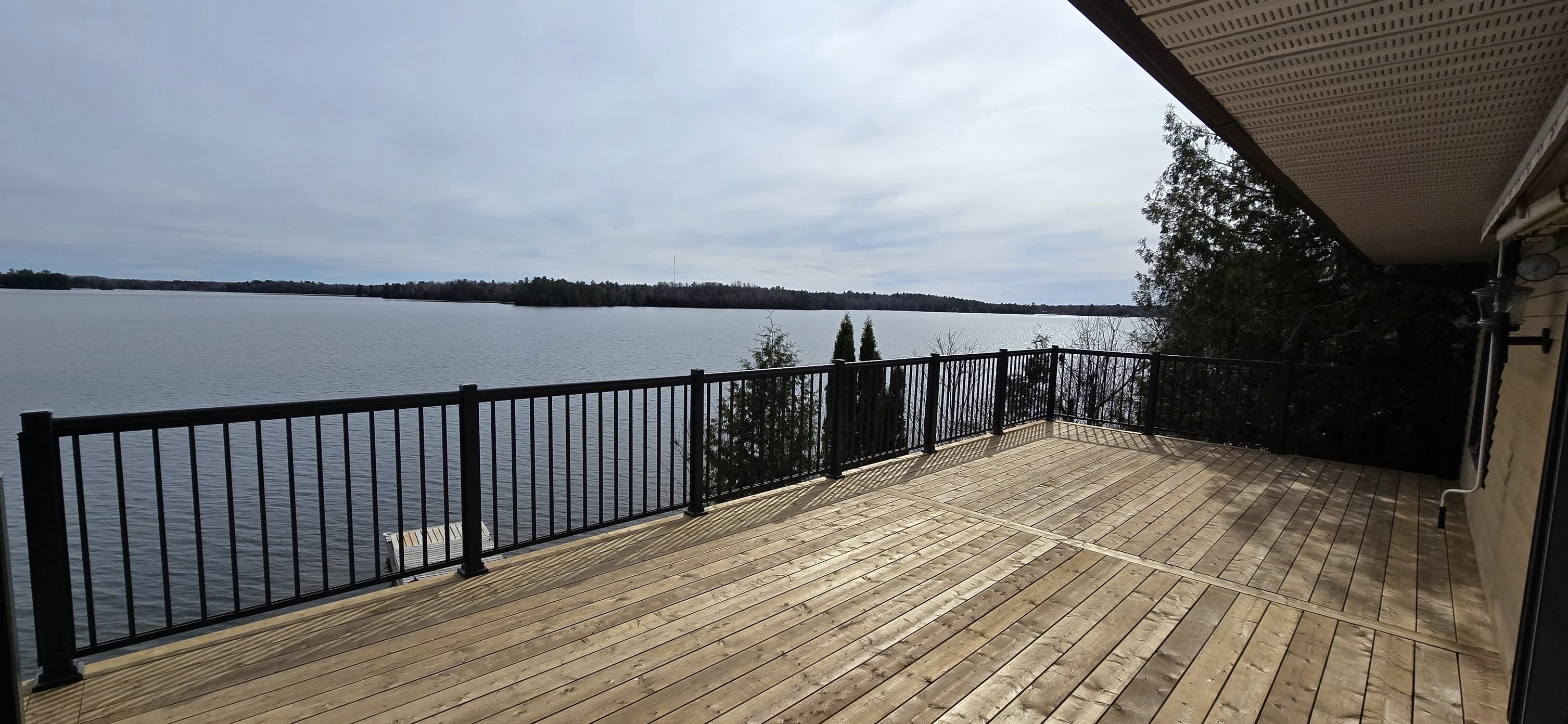 Pressure treated deck