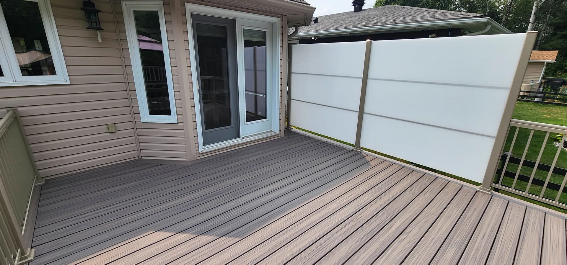 Completed composite deck