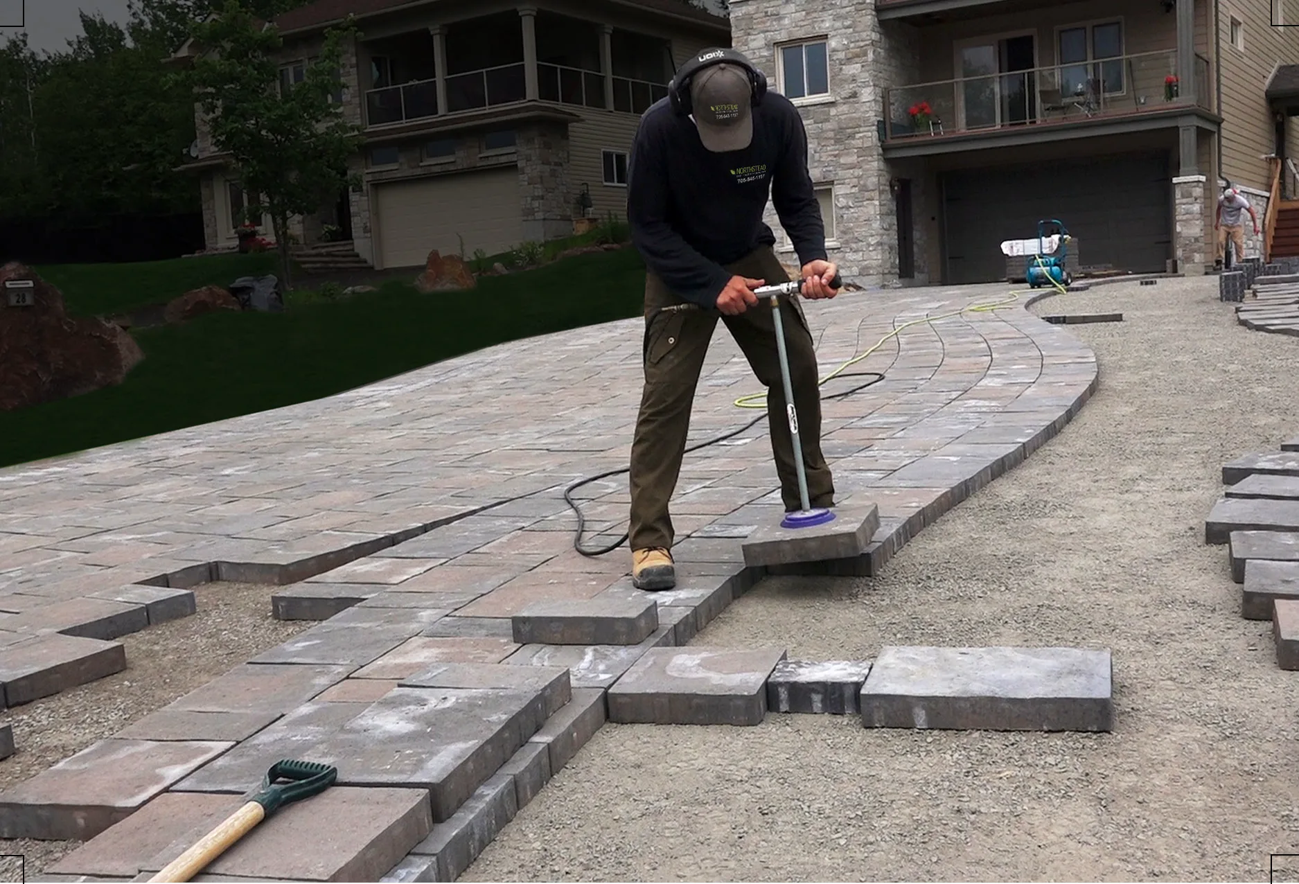 Interlock driveway installation