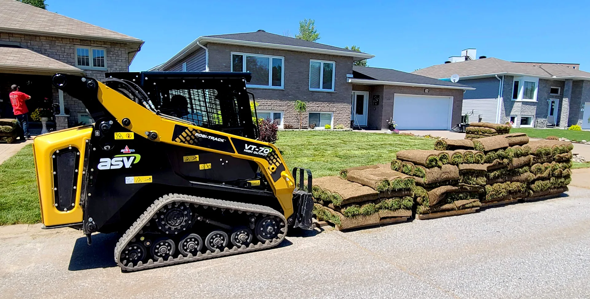 Sod installation machine